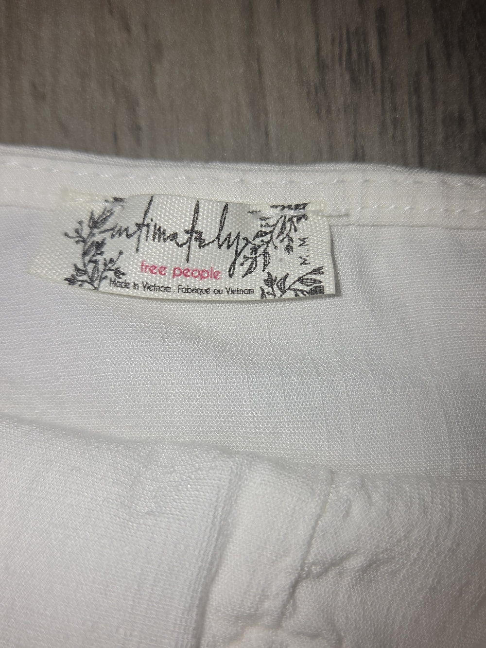 Intimately Free People White Tie Strap V-Neck Thong Bodysuit Size M - Picture 3 of 6